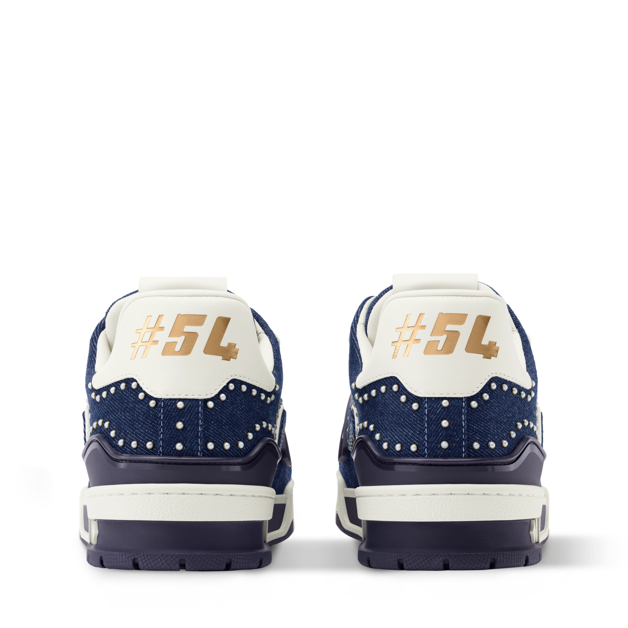 Zapatos Tenis <ul>
  <li>Color azul índigo</li>
  <li>Denim/perlas Swarovski™</li>
  <li>Cordones</li>
  <li>Detalles distintivos</li>
  <li>Suela de goma con flores Monograma</li>
  <li>El artículo se ha fabricado en Italia</li>
</ul> | Louis Vuitton ® (Ampliar producto)